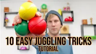 Learn 10 EASY 3 Ball Juggling Tricks - Beginner Tutorial