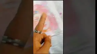 Girls face drawing / creative creation/