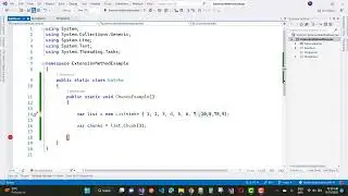 Batches in LINQ C# | Chunks of data