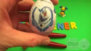 Disney Frozen Surprise Egg Learn A Word! Spelling Words From the Kitchen! Lesson 13