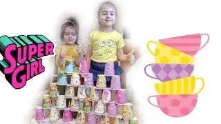 Baby  and i Pretend Play with Colored Cups