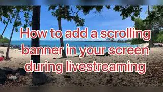 How to create a scrolling banner