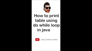 How to print table in java