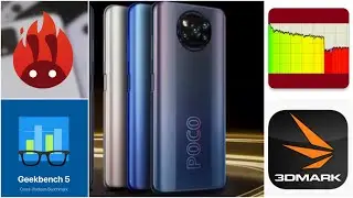Poco x3 pro, троттлинг тест, Antutu, 3d mark, geekbench.
