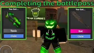 Claiming the new MM2 battlepass BAT GODLY!!!!