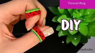 Master the Watermelon Peyote Stitch Ring with this Free Tutorial