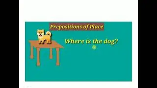 Prepositions of place - exercise