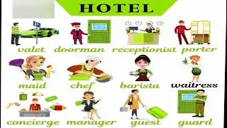 How to pronouns Hotel Workers | English vocabulary words
