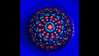 Black Light Dot Mandala Fun