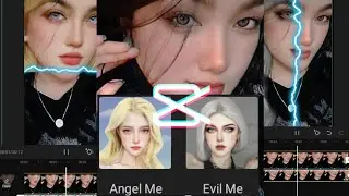 Capcut Effect Angel Me + Evil Me New Trending Effects | Capcut Tutorial | Tiktok Trending