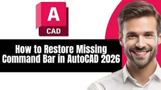 How to Restore Missing Command Bar in AutoCAD 2026