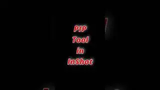 PIP Tool in Inshot | InShot Tutorial | Part 1 | #shorts #inshot #videoediting