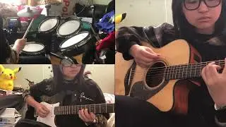 Coldplay - Yellow (Acoustic and Electric Guitar, Drums Cover)