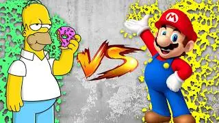 Homer Simpson Vs Mario Bros & Skeletor | Fighting game