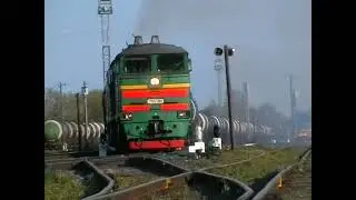 Latvija 05.2011 with ТЭП70, 2ТЭ10У, 2ТЭ10М, 2М62, 2М62У, 2ТЭ116. Part 3/3