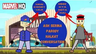 Ash serina Parody Halkat conversation in mall by !!! myself poketuber