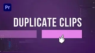 FASTER WAY to Duplicate Clips in Premiere Pro | Copy and Paste in Right Way