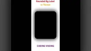 Rounded Bg label in python tkinter | tkinter rounded label