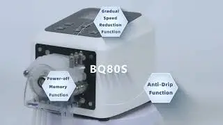 Compact smaller size peristaltic pump BQ80S ,one and three channels #laboratory #peristalticpump