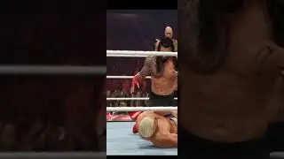 Roman Reigns Finishing Move Spear on Cody Rhodes On Monday Night RAW #shorts #wwe2k24