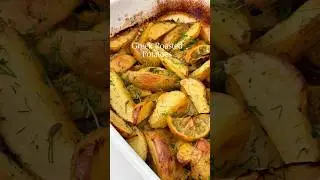 Obsessed! Greek Roasted Potatoes with Fresh Herbs & Creamy Sauce | Vegan Recipes 