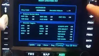 Avidyne IFD Main Discrete I/O Config Page