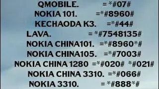 Imei change codes/How to change imei/