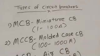 types of circuit breakers, eletrical circuit breakers @mazaclass