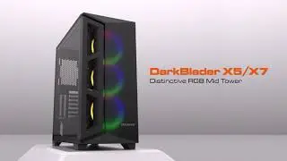 DarkBlader X5/X7 Gaming Case - Distinctive RGB Mid-Tower Case with Superior Airflow