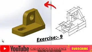Solidworks practice exercises for beginners ||solidworks 3d cad tutorial || slots in solidworks