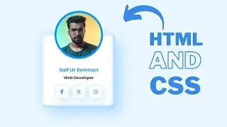 How to Create a Profile Card Using HTML and CSS