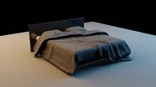 Blender Eevee cloth simulation