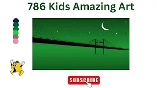 How to draw Bridge using ms paint # Bridge drawing for beginners