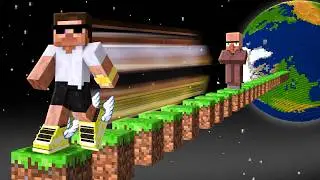 Minecraft but I Travel 10,000,000 Blocks !!