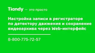 Настройка записи по детектору движения в регистраторе