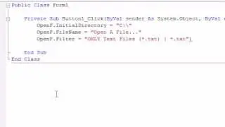 VB.NET - The Open File Dialog AND The Stream Reader - SIMPLE Detailed Tutorial