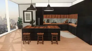 MINIMALISTIC MODERN APARTMENT | [No CC] Sims 4 Speed Build