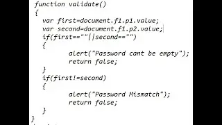 Form Validation using JavaScript 