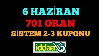 SİSTEM KUPONU ! 6 HAZİRAN 2020 İDDAA TAHMİNLERİ