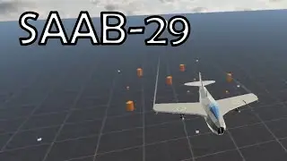 One plane model a day for 30 days - SAAB 29 "Flygande tunnan" (The flying barrel)