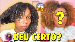 DESCOLORI O CABELO SOZINHA EM CASA 🏡 | @biiapazoficial #descoloração #cabelocacheado #cabelocrespo