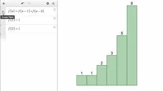 Recursion in Desmos - Fibonacci Sequence