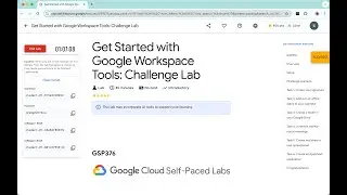 Get Started with Google Workspace Tools: Challenge Lab | 