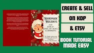Make this Christmas craft book for KDP & Etsy | Make Money This Christmas! | Canva Tutorial
