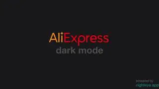 How to enable AliExpress dark mode