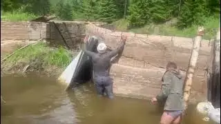 Снова, в 2024 году восстанавливаем плотину оз. Гарарье
