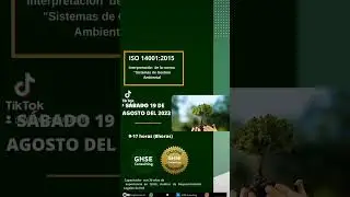 Capacitación virtual en:ISO 14001:2015                         Para más información deja tu correo.