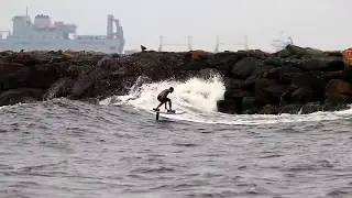 Hydrofoiling the rivermouth
