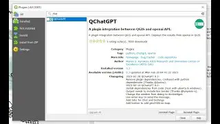Use chat GPT in QGIS adding QCHAT GPT plugin| Integration between QGIS and open AI | QChatGPT plugin