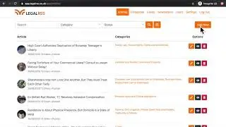 How to add your own articles to the LegalRSS system (Live demo)
